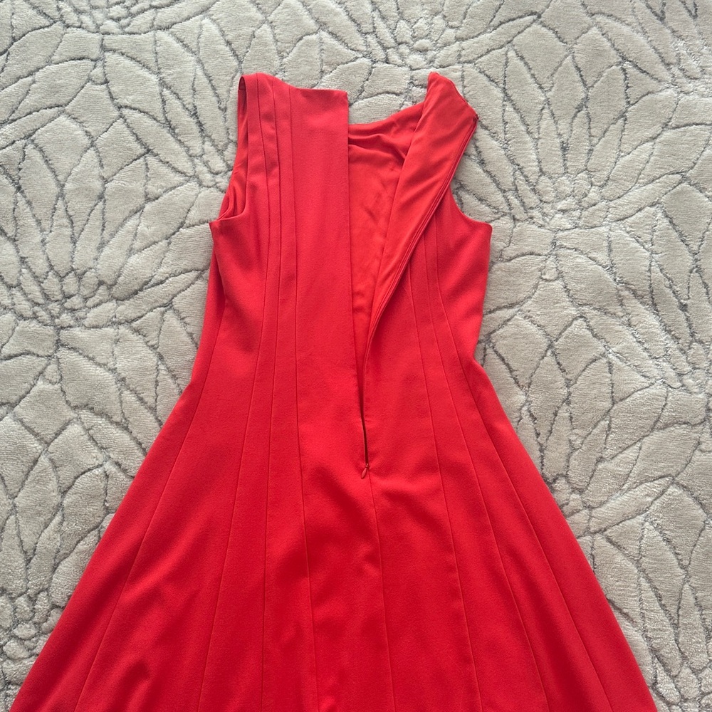 Banana Republic Bold Red Sleeveless Midi Dress - Picture 9 of 10